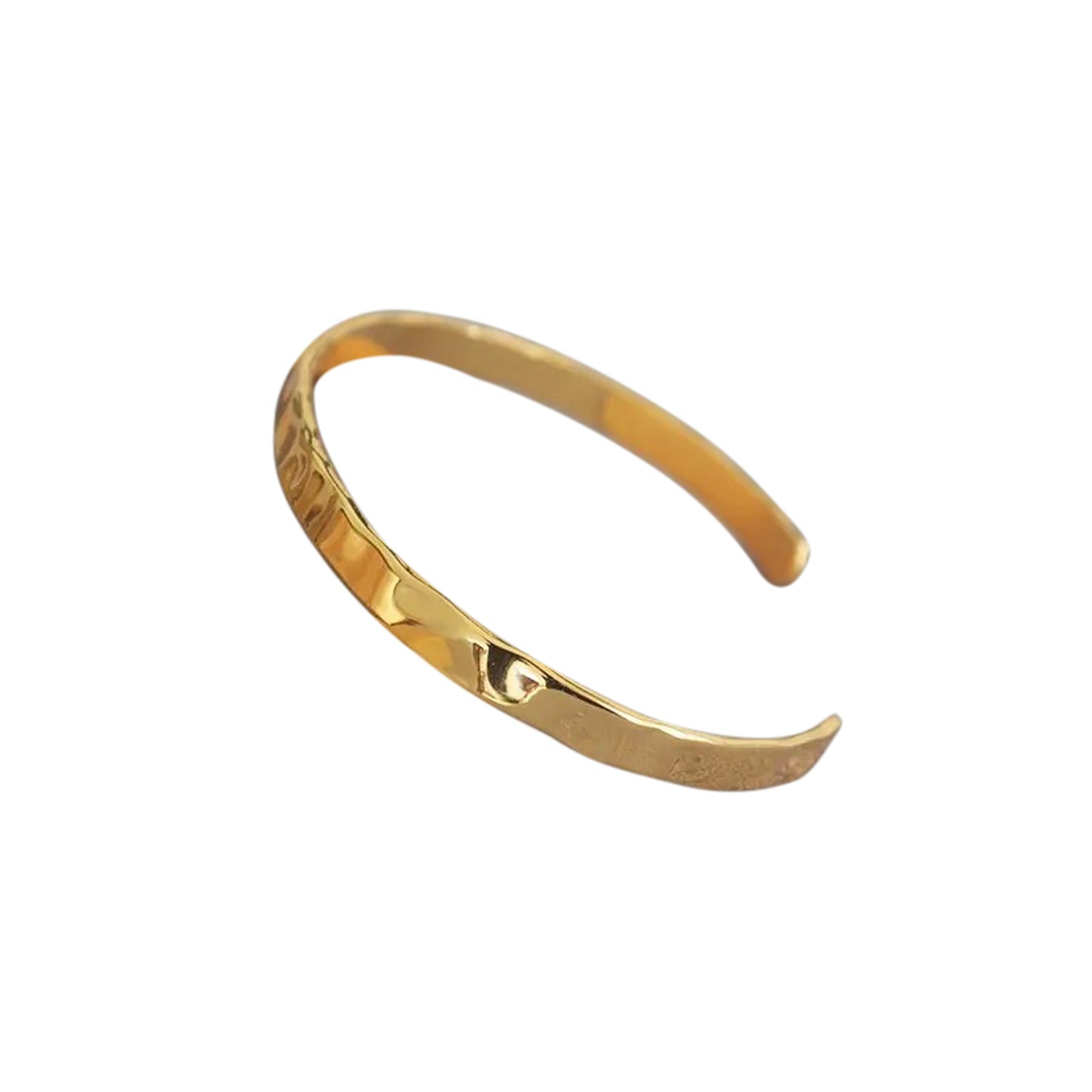 Atlas Hammered Gold Adjustable Bracelet