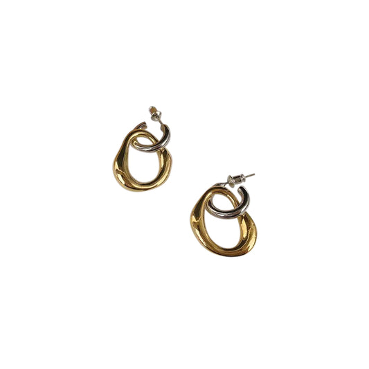 Esmeralda Gold and Silver Detachable Hoop Drop Earrings