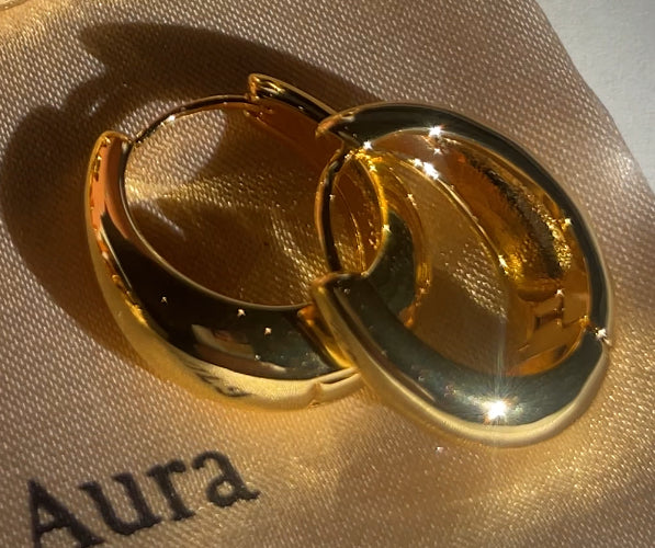 Lumina Gold Hoop Huggies Earrings