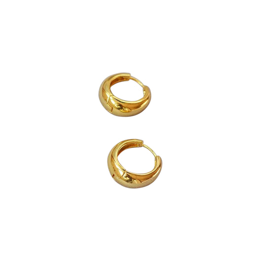 Lumina Gold Hoop Huggies Earrings