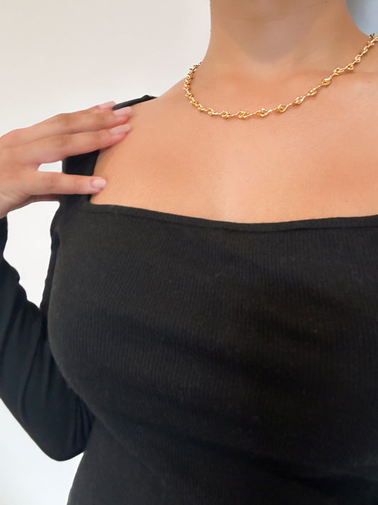 Mystical Chain Link Gold Necklace