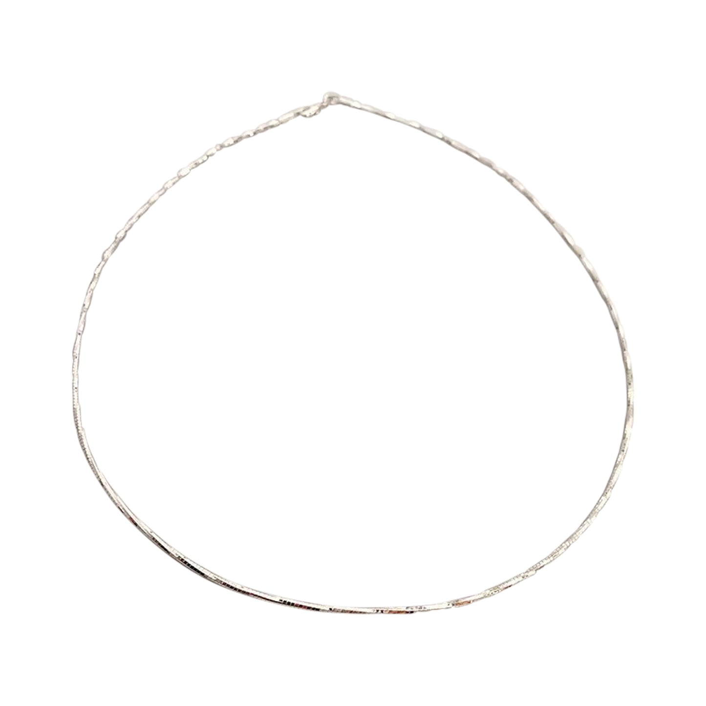 Stardust Thin Choker Snakechain Silver Necklace