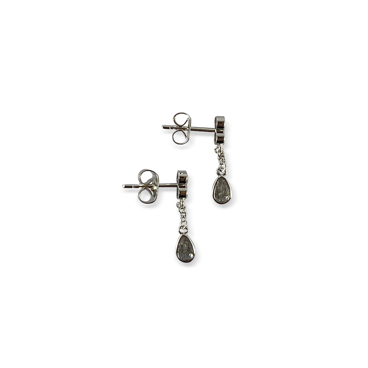 Callista Silver Pear Drop Earrings