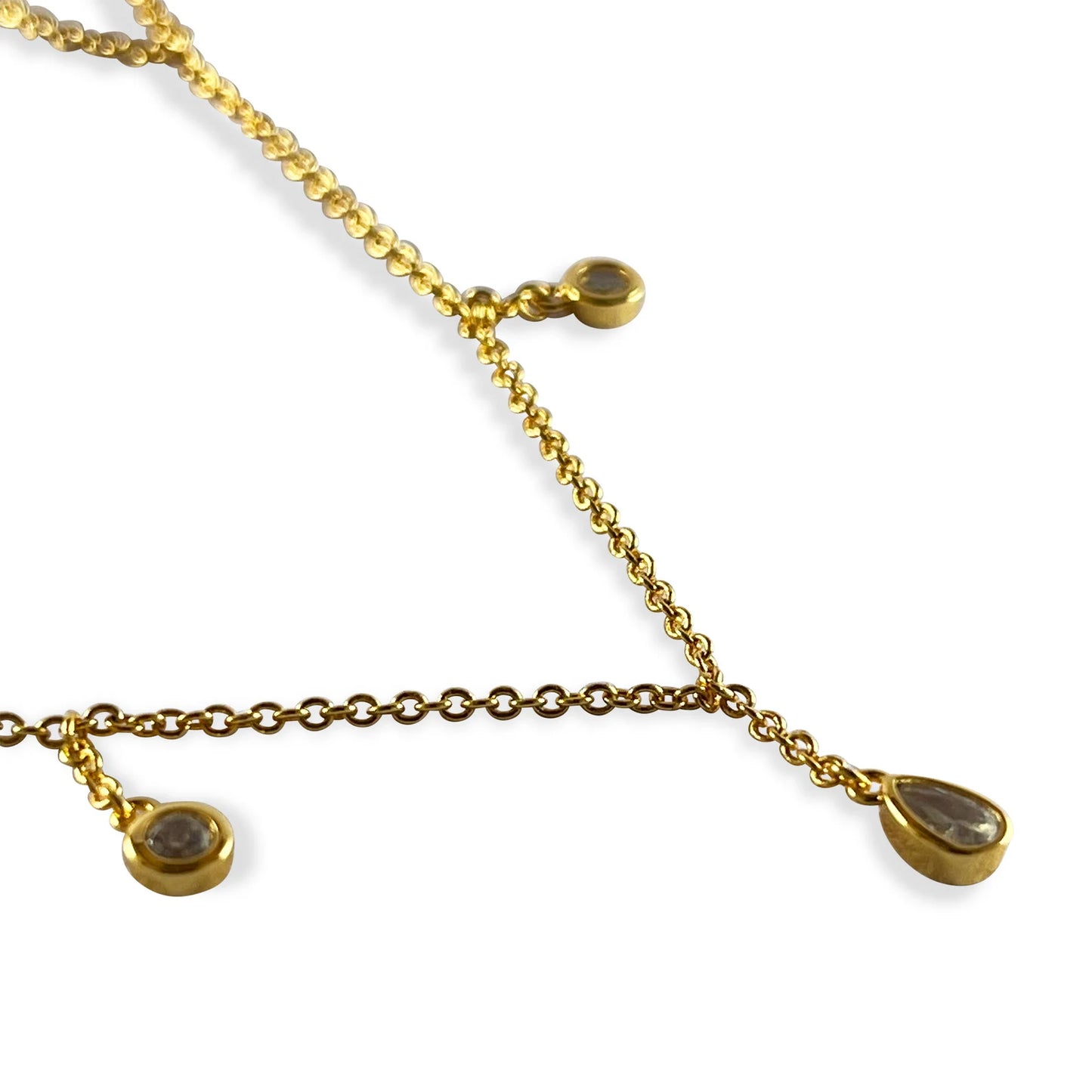 18k gold plated choker dainty necklace