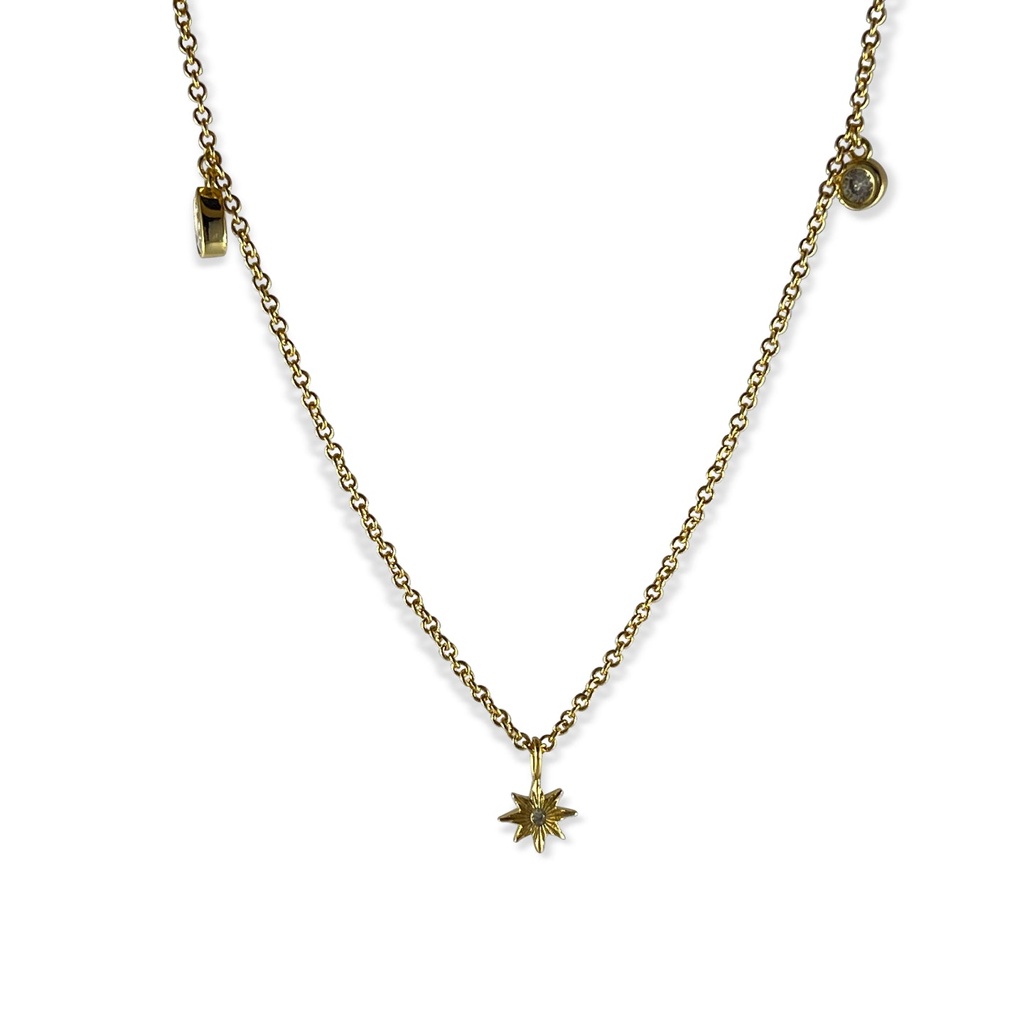 18k gold on sale dainty necklace