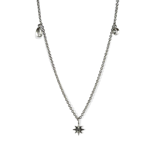 Aries Silver Cosmos Dainty Necklace