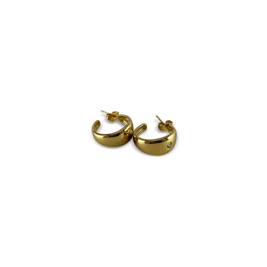 Hazel Gold Hoop Earrings