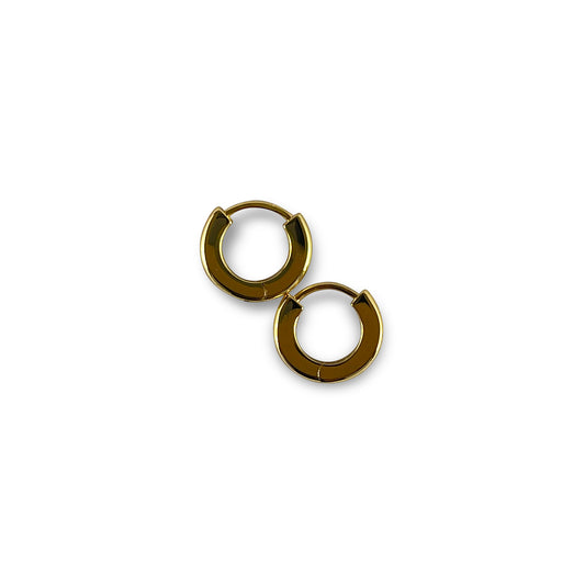 Calla Gold Huggies Earrings